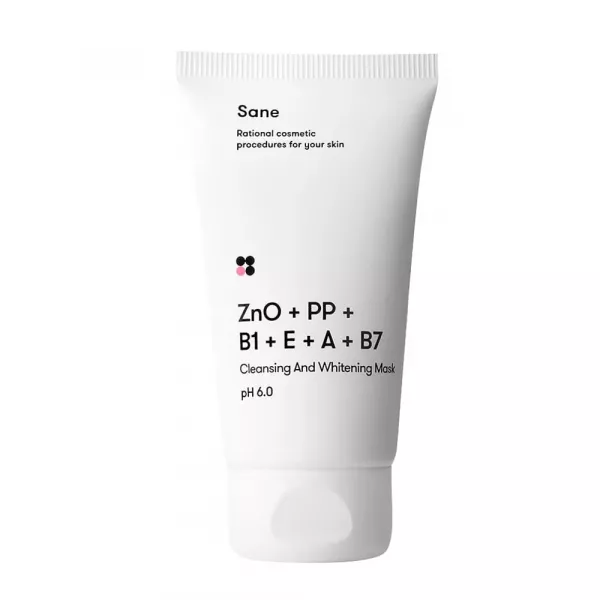 Sane ZnO + PP + B1+E+A+B7 Cleansing And Whitening Mask ����� ��� ���� ��������� � ������������ � ZnO + PP + B1+E+A+B7