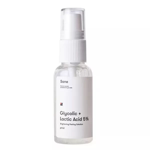 Sane Glycolic Lactic Acid 5% Brightening Peeling Solution ������ ��� ���� � ���������� � �������� ��������