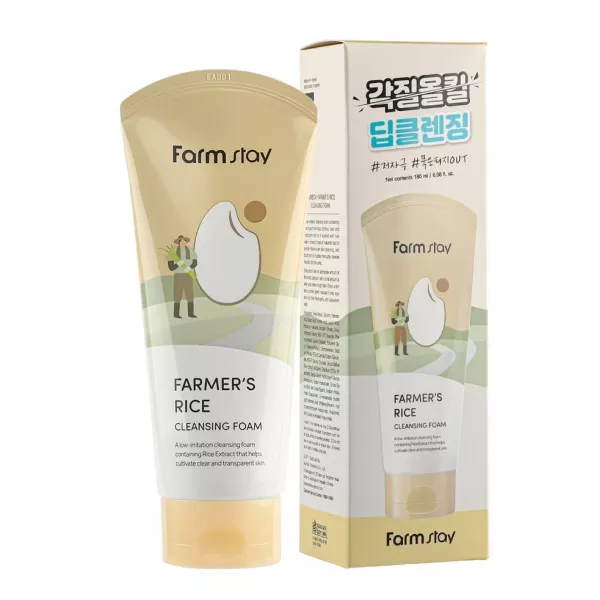 Farmstay Farmer's Rice Cleansing Foam ϳ��� ��� �������� � �����