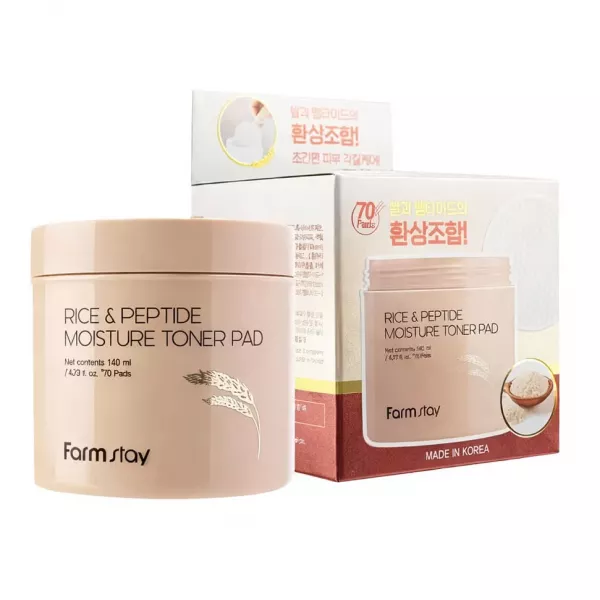 Farmstay Rice & Peptide Moisture Toner Pad �����-���� ��� ����