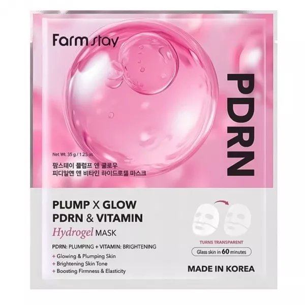 Farmstay Plump X Glow PDRN & Vitamin Hydrogel Mask ó��������� ����� ��� ������� � PDRN �� ��������