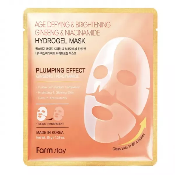 Farmstay Age Defying & Brightening Ginseng & Niacinamide Hydrogel Mask ó��������� ����� ��� ������� � ��������� �� �����������