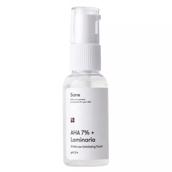 Sane AHA 7% + Laminaria 10-Minute Exfoliating Facial ϳ��� ��� ������� � ���������� ��������� ������