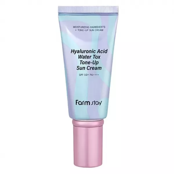 Farmstay Hyaluronic Acid Water Tox Tone-Up Sun Cream SPF50+/PA++++ ���������� �������������� ���� ��� ���� � ������������ �������� SPF50+