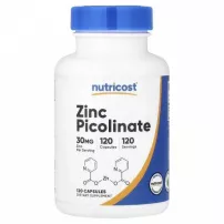 Nutricost Zinc Picolinate 30 mg ĳ������ ������� "���� �������", 30 ��