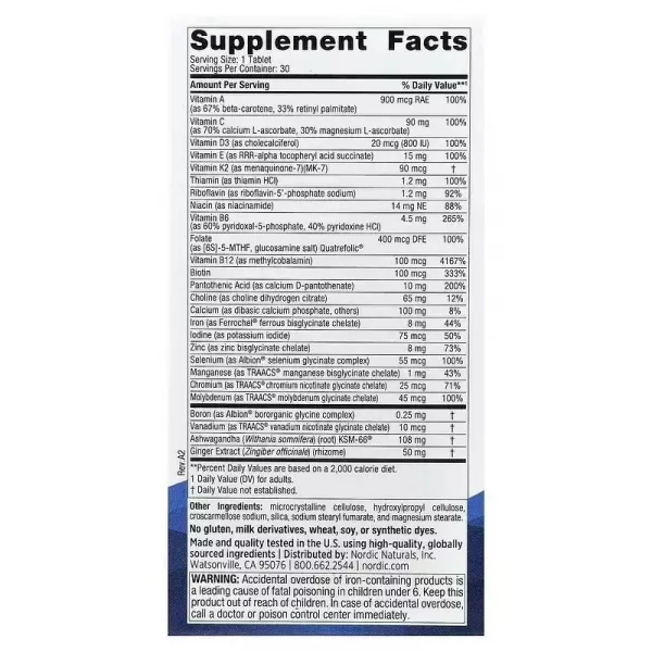 Nordic Naturals Women's Multivitamin One Daily �������������� ��� ������