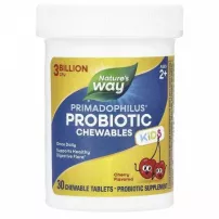 Nature's Way Primadophilus Probiotic Chewables for Kids ��������� ��� ���� �� 2 ����, 3 ���� ���, �������� �������� � ������ �����