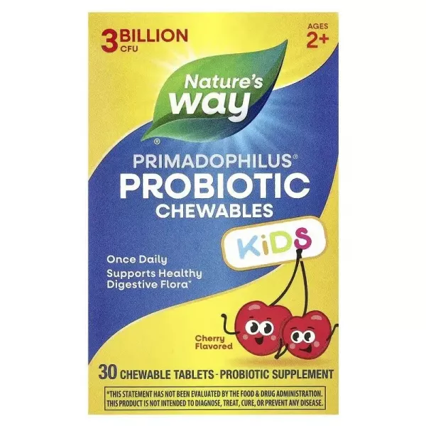 Nature's Way Primadophilus Probiotic Chewables for Kids ��������� ��� ���� �� 2 ����, 3 ���� ���, �������� �������� � ������ �����