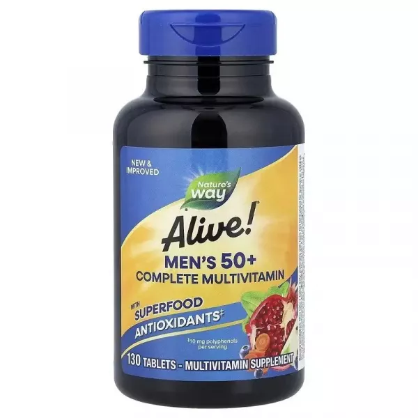 Nature's Way Alive! Men's 50+ Complete Multivitamin ������������ ��� ������� 50+, ��������