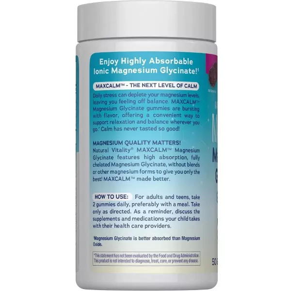 Natural Vitality MAXCALM Magnesium Glycinate Gummies ����������� ������� 