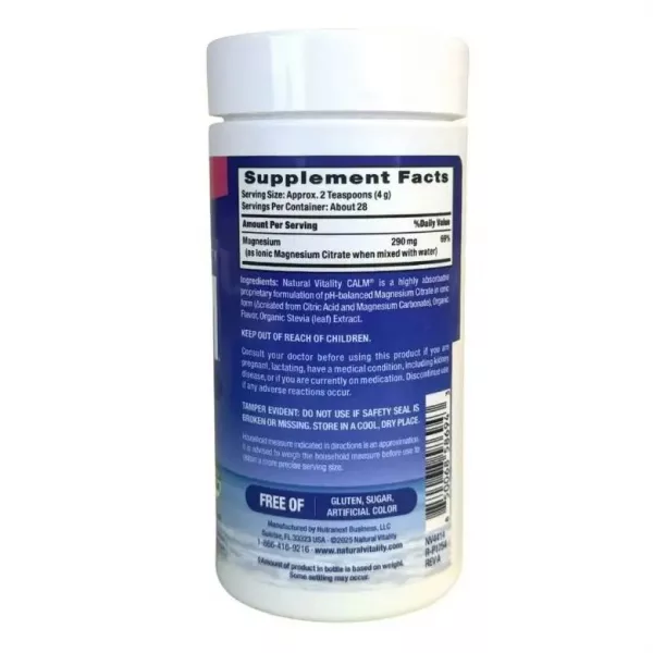Natural Vitality CALM Magnesium Citrate Relaxing Drink Mix ĳ������ ������� � ������� 