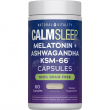 Natural Vitality Calm Sleep Melatonin + Ashwagandha KSM-66 60pcs