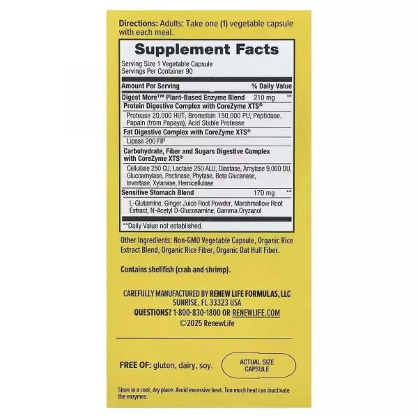 Renew Life DigestMore Plant Based Enzymes �������� ��� �����������