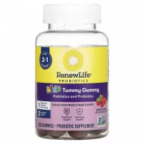Renew Life Kids Tummy Gummy Prebiotics and Probiotics Raspberry Gummies ����������� ������� ��� ����� "���������� � ����������", �� ������ ������
