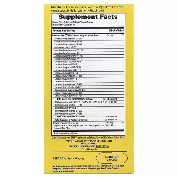 Renew Life Men's Once Daily Ultimate Flora Probiotic ����������� ������� 