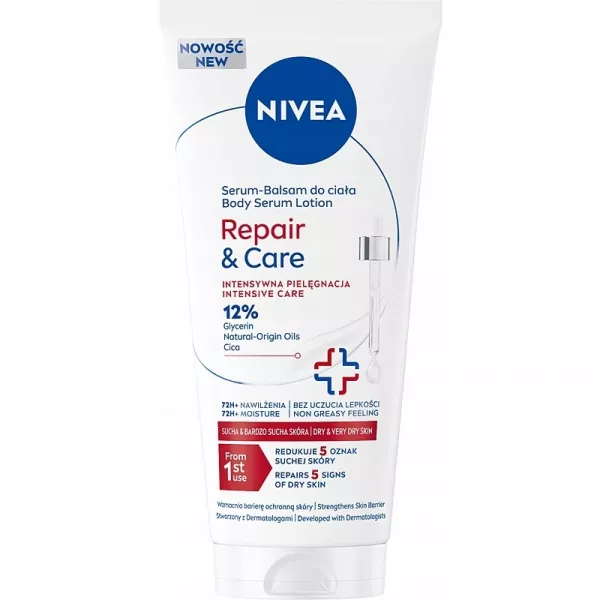 Nivea Repair & Care Body Serum Lotion 72H ����������������� � ����������� ���������-������ ��� ����