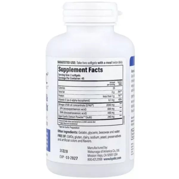 Kyolic Aged Garlic Extract, Cholesterol & Circulation Health Formula 150 ����������� ������� 