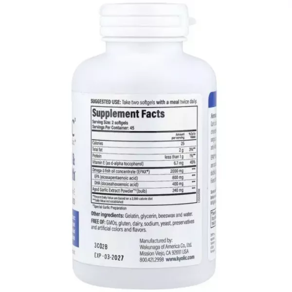 Kyolic Aged Garlic Extract, Cholesterol & Circulation Health Formula 150 ����������� ������� 
