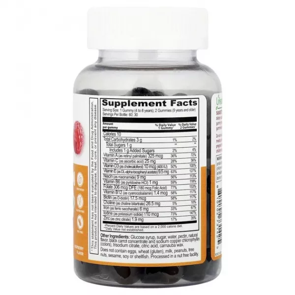 Lifeable Kids Multivitamin With Iron Gummies ���������������� �������� � ������� ��� ����� �� 4 ���, �� ������ ������