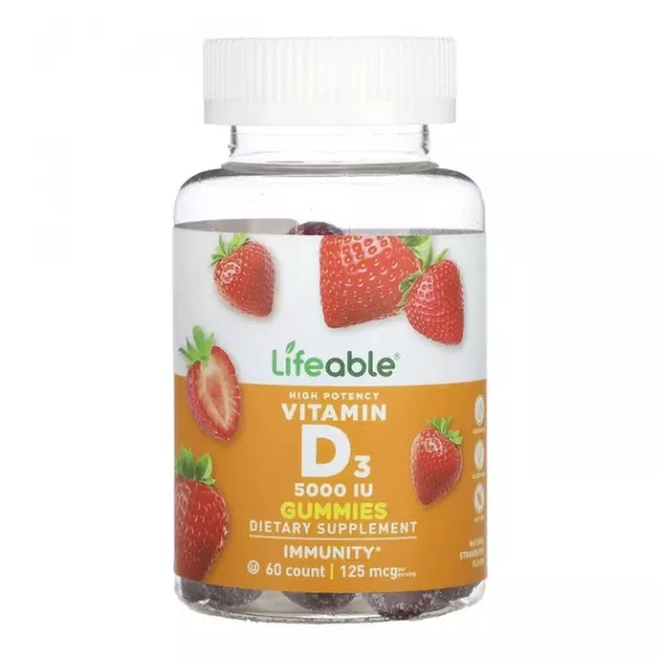Lifeable Vitamin D3 5000 IU Adult Gummies ����������� ������� 