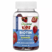 Lifeable Kids Biotin 5000 mcg Gummies ����������� ������� ��� ����� "������", 5000 ���, ��� ������