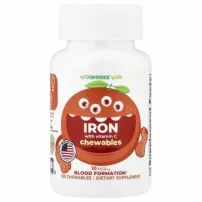 Lifeable VitaWorks Kids Iron With Vitamin C Chewables ĳ������ ������� ��� ���� "����� � ������� �", 10 ��