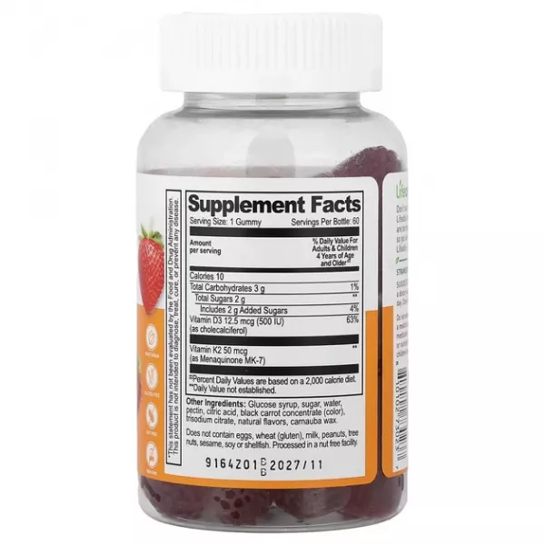 Lifeable Kids Vitamin D3 + K2 Gummies ĳ������ ������� ��� ���� 