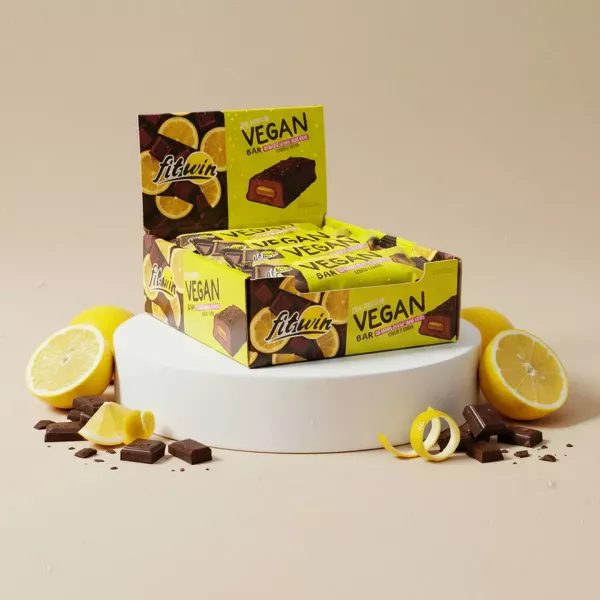 FitWin Vegan Bar Chocolate & Lemon ����������� �������� Vegan 