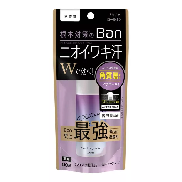 Lion Ban Sweat Block Platinum Roll-On Fragrance Free �������������� ���������, ��� ������