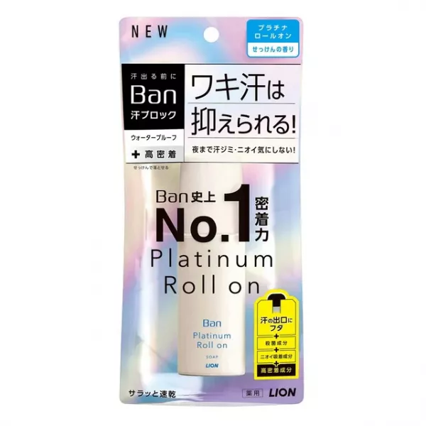 Lion Ban Sweat Block Platinum Roll-On Water Soap �������������� ���������, � �������� ����