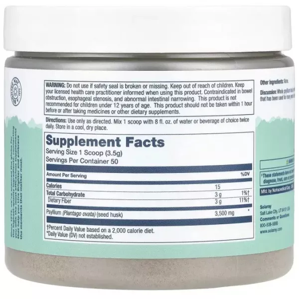 Solaray Psyllium Husk Fiber Powder ����������� ������� 