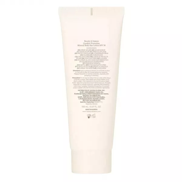 Beauty of Joseon Comfort Protection Mineral Body Sun Lotion SPF30 �������������� ����������� ������ ��� ���� SPF30