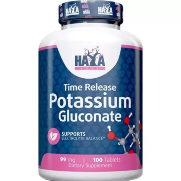 Haya Labs Time Release Potassium Gluconate 99 mg ������� ������� 
