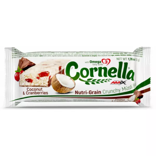 Amix Cornella Crunchy Muesli Bar Chocolate, Coconut & Cranberries �������� 
