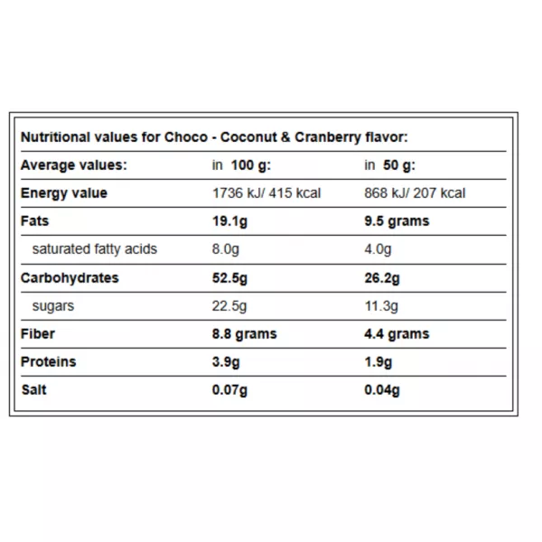 Amix Cornella Crunchy Muesli Bar Chocolate, Coconut & Cranberries �������� 