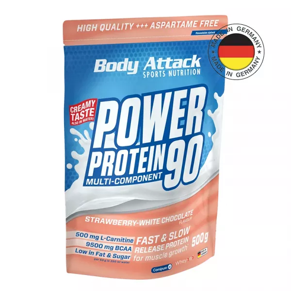 Body Attack Power Protein 90 Strawberry White Chocolate ����������������� ������� 