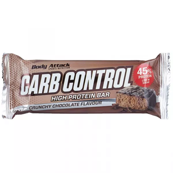 Body Attack Carb Control Protein Bar Crunchy Chocolate ����������� �������� 