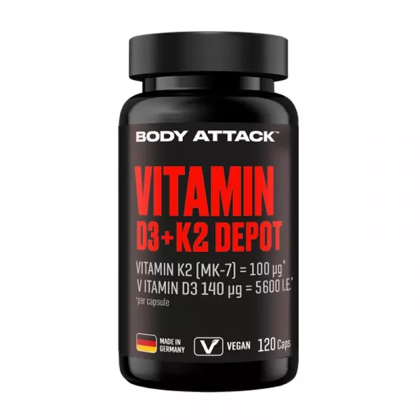 Body Attack Vitamin D3 + K2 Depot ����������� ������� 