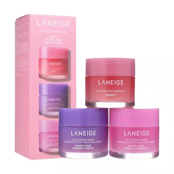 Laneige Lip Sleeping Mask Set (Berry + Gummy Bear + Sweet Candy) ����� ������ ����� ��� ���