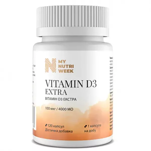 My Nutri Week Vitamin D3 Extra 100 mcg/4000 IU ������� D3 ������ 100 ��� / 4000 ��