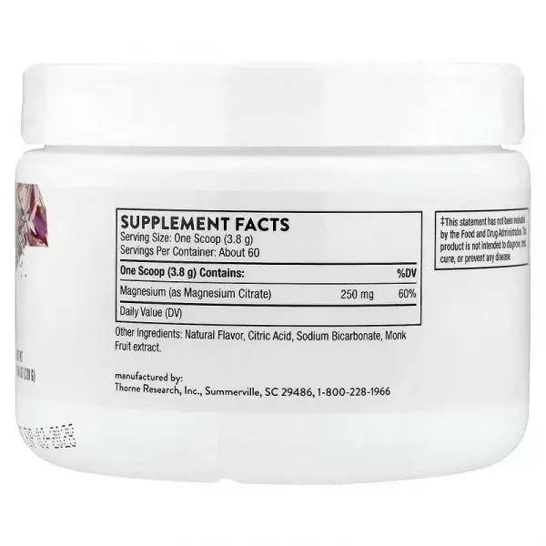 Thorne Research Magnesium Citrate Citrus Berry Flavored ����������� ������� 