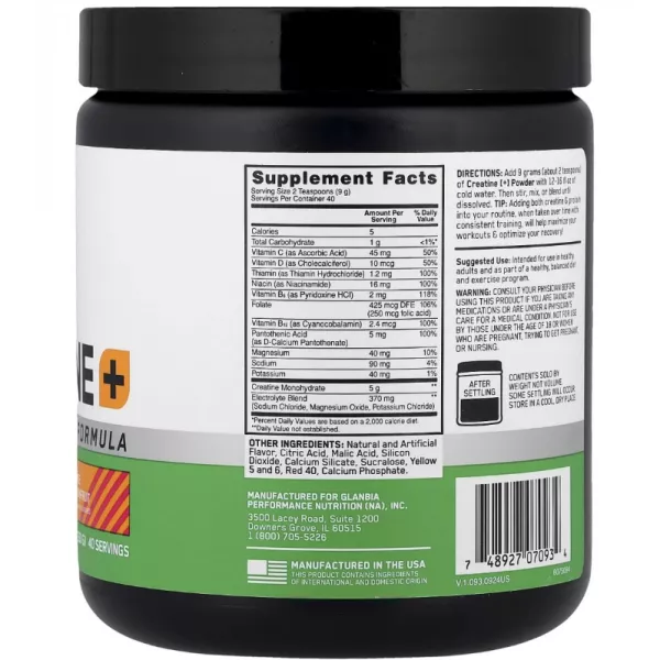 Optimum Nutrition Creatine+ Orange Passionfruit ������� 