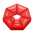 Memosan 7 Side Pill Box Red