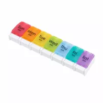 Memosan Rainbow 7-Grid Pill Single Row Pill Organizer ���������� ��� �������� 7-������� ����������