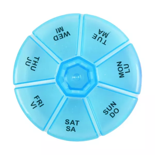 Memosan Round Portable 7 Compartment Weekly Pill Box ���������� ��� �������� 7-������� �������