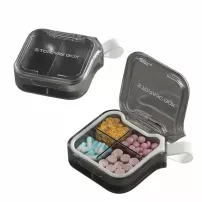 Memosan 4 Case Pill Organizer Pill Box & Travel Pill Case ���������� ��� �������� � 4 ����������
