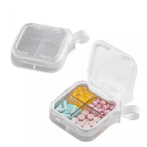 Memosan 4 Case Pill Organizer Pill Box & Travel Pill Case ���������� ��� �������� � 4 ����������