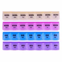 Memosan 7 Days 28 Compartment Pill Box ���������� ��� �������� �� 7 ���� �� 28 ���������, ������������