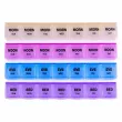 Memosan 7 Days 28 Compartment Pill Box ���������� ��� �������� �� 7 ���� �� 28 ���������, ������������