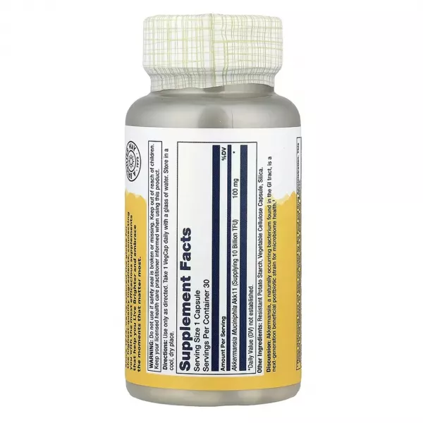 Solaray Akkermansia Postbiotic 10 Billion TFU ���������� ��� ��������� ���������, 10 ���� TFU